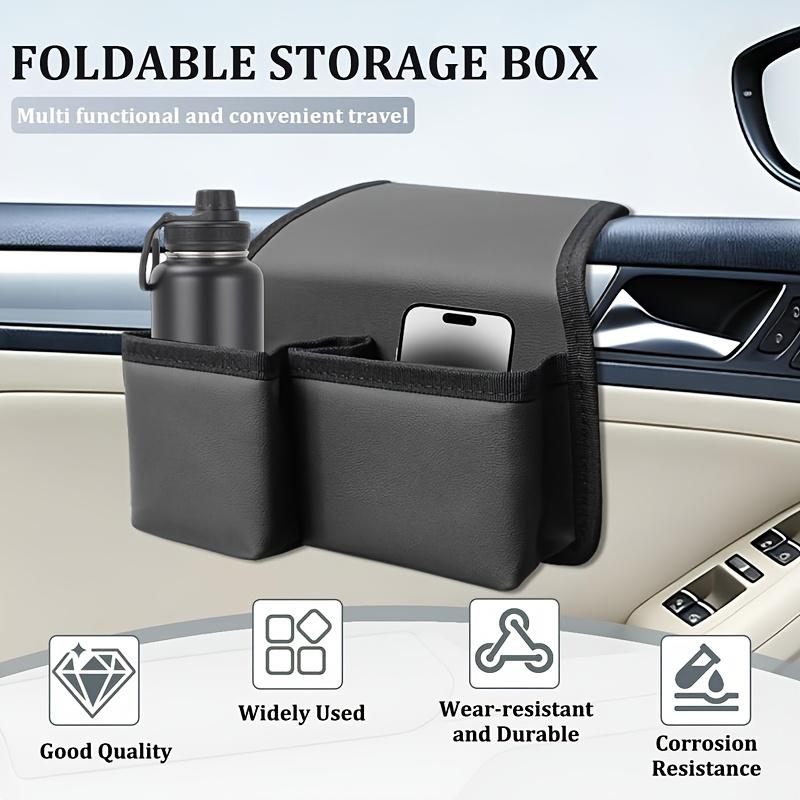 Multifunctional Car Door Side Armrest Pad Storage Bag Window Armrest Organizer Universal Storage Accessory Fit Most SUV