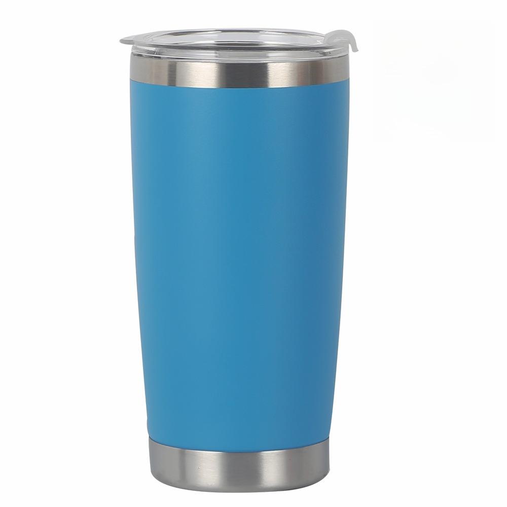 20oz Mehrfarbiger Edelstahl Auto-Becher 304 Innenleben Isoliertes Thermosgefäß, Tragbarer Auslaufsicherer Reise-Kaffeebecher
