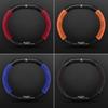 For 34CM Peugeot Suede Leather Car Steering Wheel Cover 3008 4008 5008 208 E208 2008 E2008 Carbon Fiber Non-slip Wheel Covers