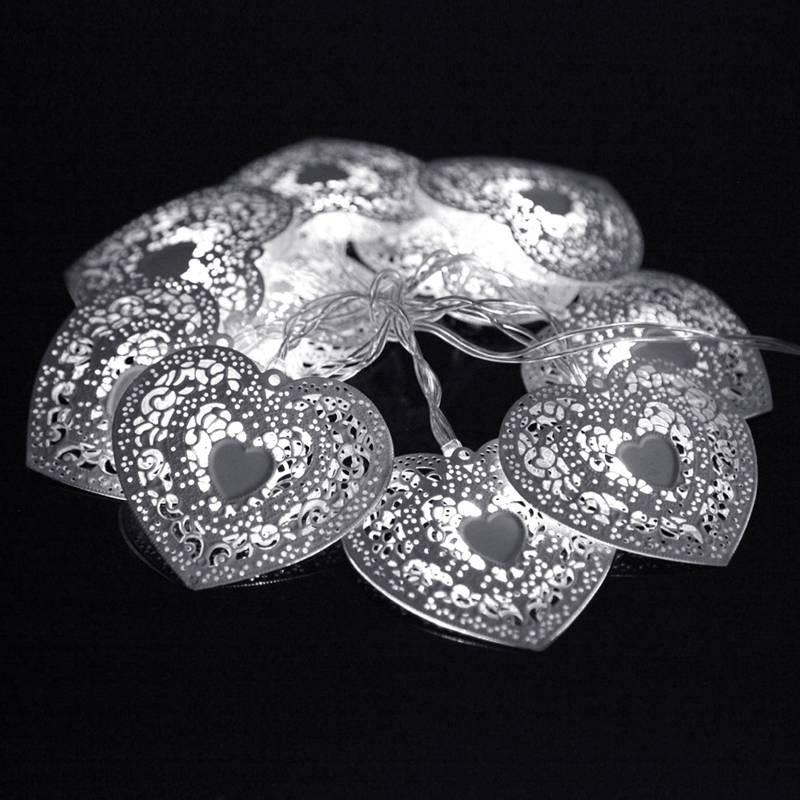 10 LED Heart Shape String Christmas Lighting For Christmas Decoration