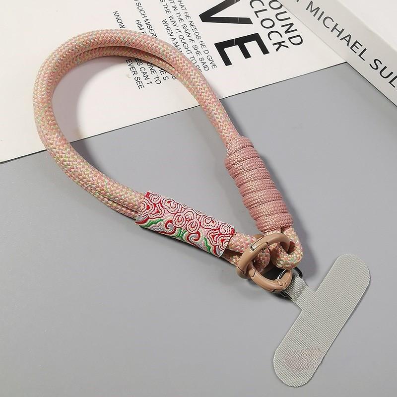 1 PC Two Simple Wrist Lanyards Anti-Breakage, Prevent Fall and Anti-Lost Universal Mobile Phone Case Lanyards