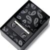 Tie Men'S Business Professional Dress Suit Blue Striped Gift Box Polyester Silk 7.5Cm Business Gift