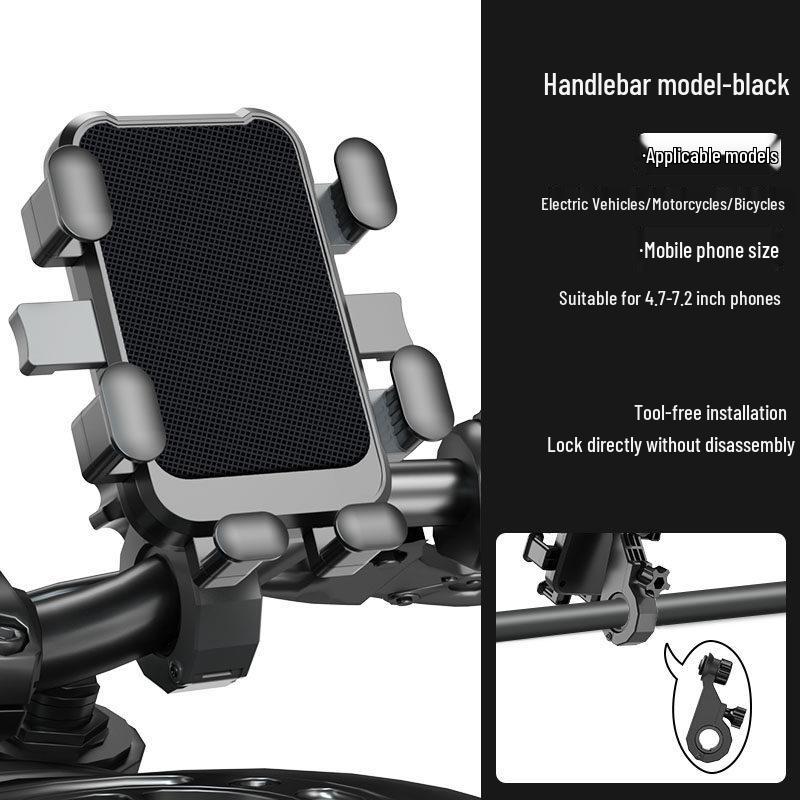 Universal Shockproof Phone Holder for Mountain and Road Bikes One Size