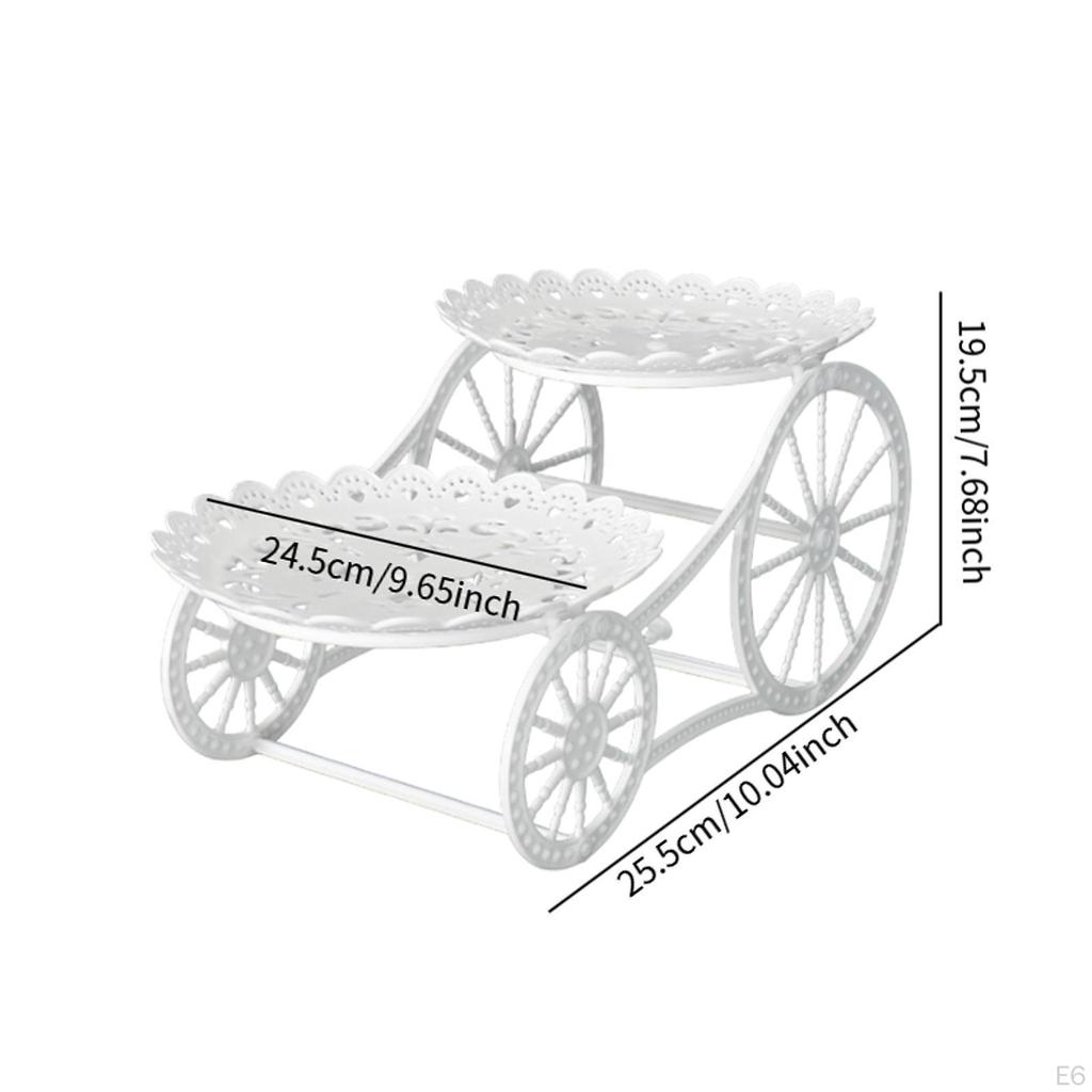 2 schicht Obst Platte Halter Tier Tablett Snack Candy Display Dessert Cupcake Stehen für Wohnzimmer