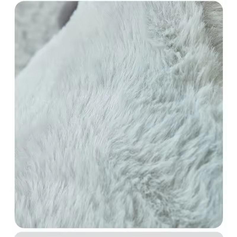 Semi-enclosed Cat Kennel Winter Warm Slippers Pet Kennel All-season Universal Breathable Non-slip Gray Dog Kennel