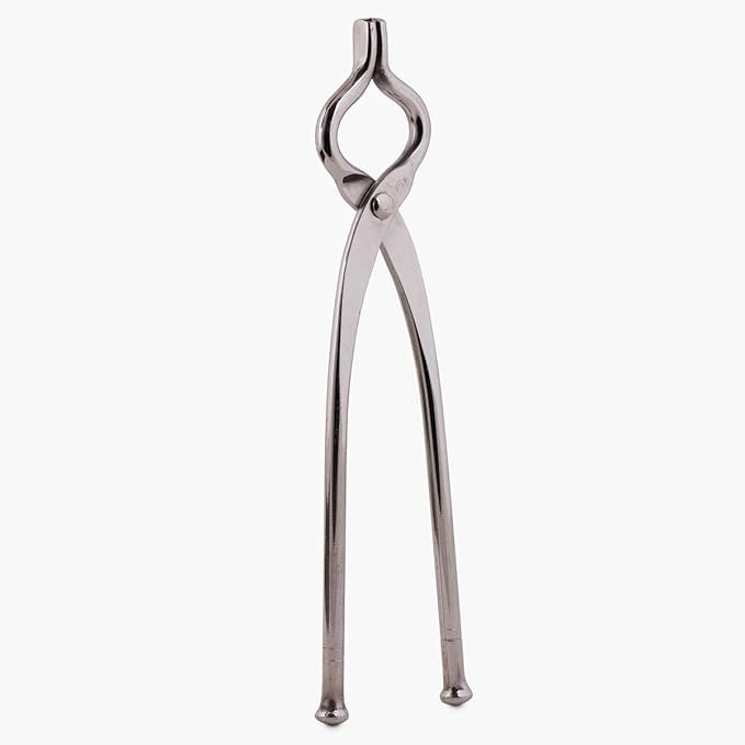 RSINC Stainless Steel Pakkad | Tong  Easy Gripping Handle | Chimta | Pakkad Utility Holder (Silver) 1pc Stainless Steel Tong Pakkad