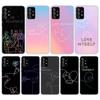 Love Yourself Flower Heart Line Kpop Soft Phone Case For Samsung Galaxy A16 A26 A36 A56 A15 A14 A13 A55 A54 A53 A35 A34 A33 A25