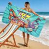 Funny School Theme 2D Flat Print Beach Towel, Large Soft Quick Dry Towel for Beach Camping SwimmingZSTJ0915215