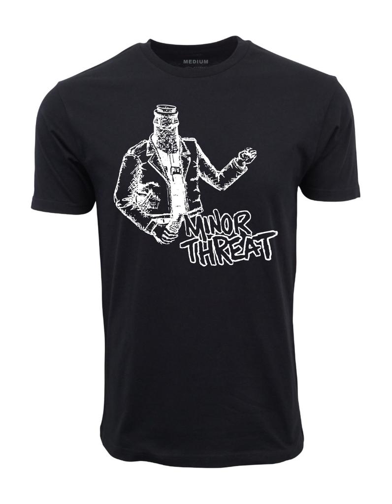 MINORR THREAT 'BOTTLED ANGER' (80s) BLACK T-SHIRT