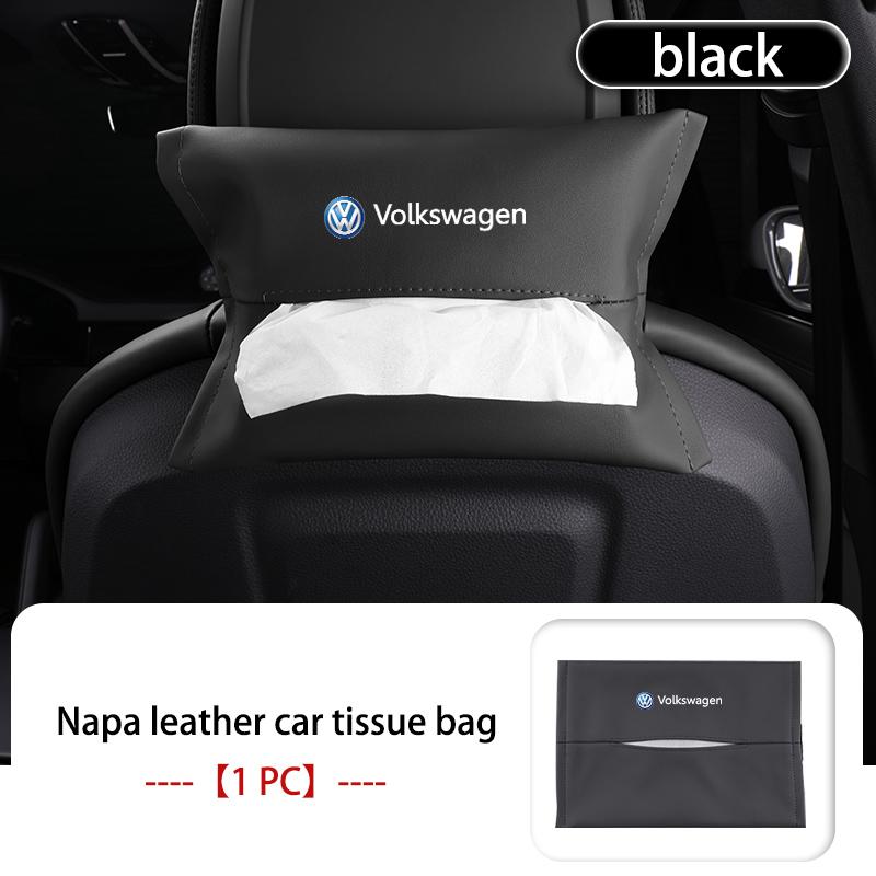 TMBCU1 Car Tissue Box Backrest Armrest Box Sun Visor Paper Bag For Volkswagen VW Scirocco Passat Polo B5 B6 B7 CC Tiguan Sharan Touran