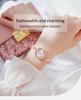 CQ471 Mode Sonnenblumenarmband Damenuhr Leichter Luxusschmuckstil Wasserdichte Quarz-Armbanduhren für Damen