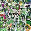 She Hulk Anwalt 50 Stück Wasserdichte DIY Notizbuchaufkleber für juristische Anwesenheit