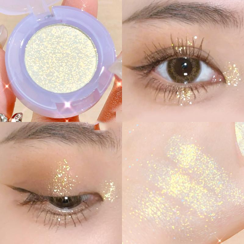 Spazio cowboy cosmico Evidenziatore Occhi Glitter Ombretto monocromatico Tavolozza Shimmer Satin Trucco Tavolozza Ombretto Kit evidenziazione