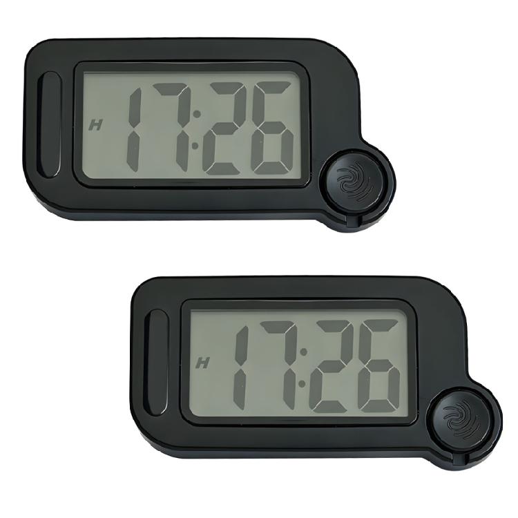 

2pcs Modern Digital Wall Clock With Date Function And Shockproof Case Backlight Clock For Kitchen Bathroom Decors