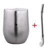 Yerba Mate Becher 304 Edelstahl Doppelwand Argentinische Yerba Mate Kalebasse mit Deckel/Strohhalm Tragbarer Teebecher Kaffee Thermoskanne 377ml