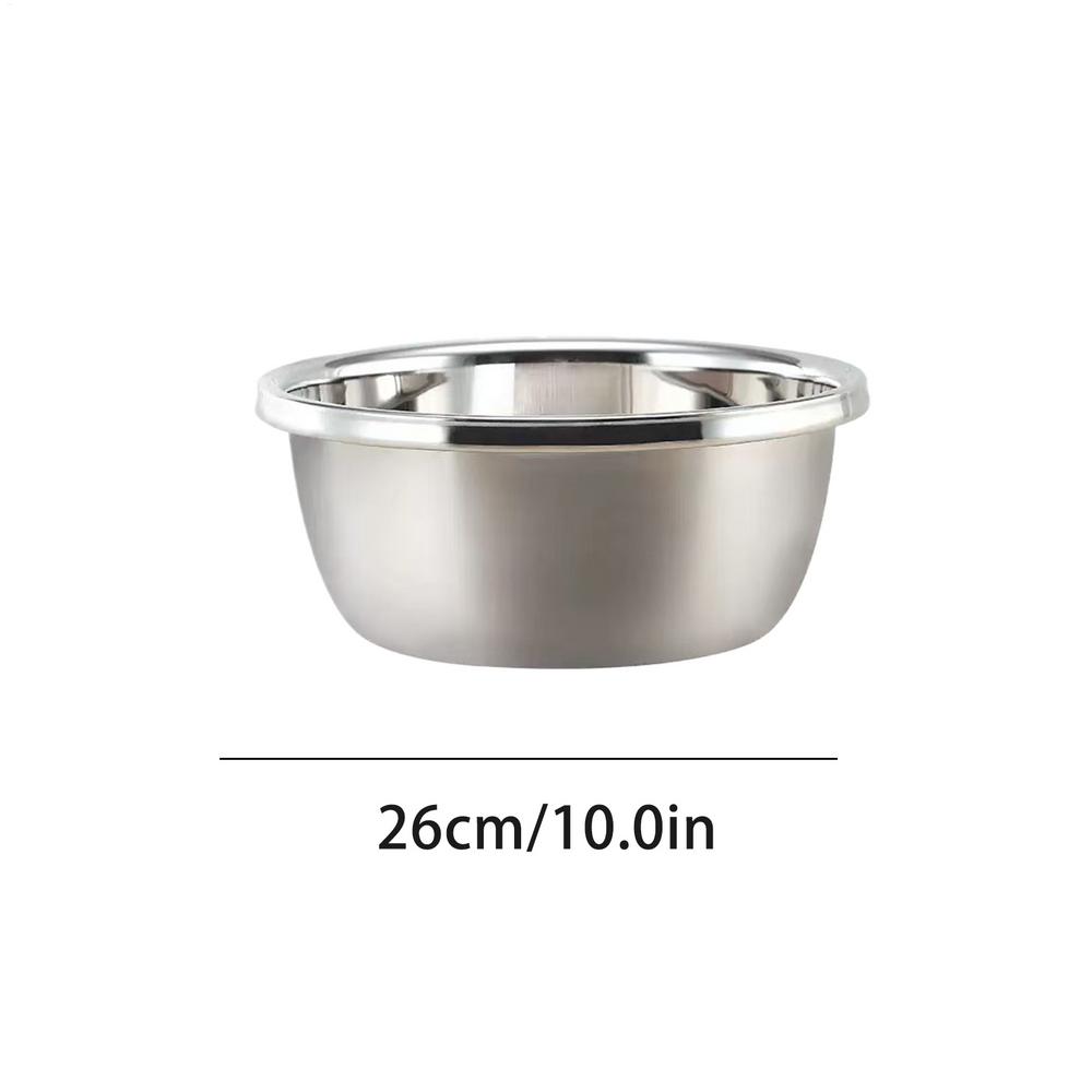 Stainless Steel Strainer Bowl Multipurpose Draining Basin With Grater Food Drainer Mixing Bowl Set For Meal Prep Salad Making