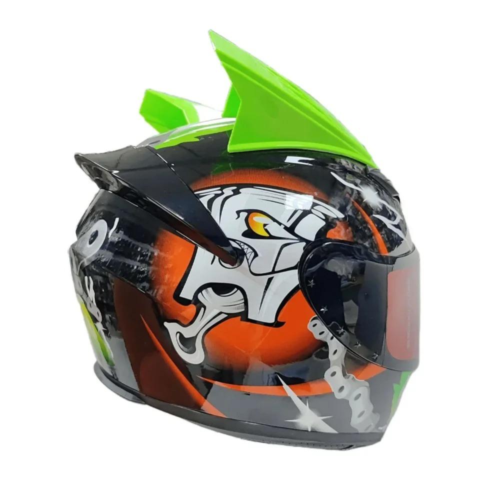 2 buc Corni Mohawk din Plastic pentru Curse Motocross Autoadezivi Accesorii Decorative pentru Cască