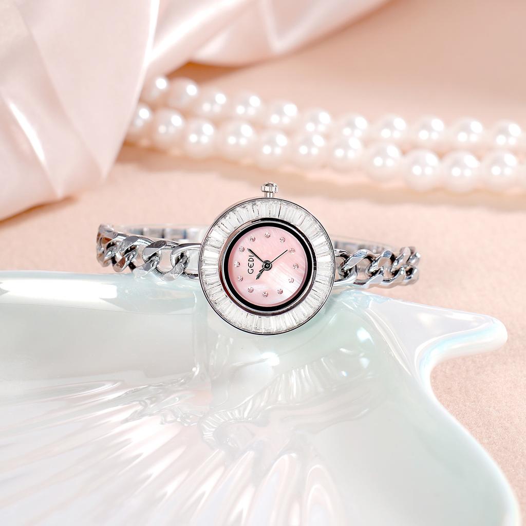 Light Luxury Niche Small Women'S Watch, Exquisite High-End Fritillary Face Women'S Bracelet, Quartz Watch