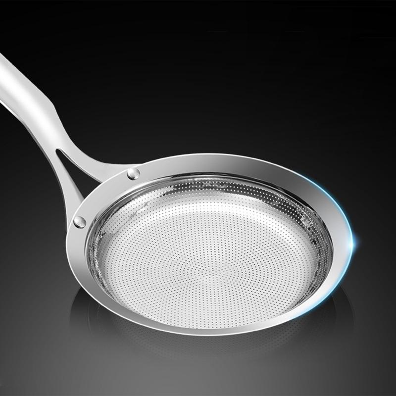 Stainless Steel Mesh Skimmer Vegetable Residue Oil Mesh Colander Strainer Soup Pot Small Colander Kitchen Tools Utensil