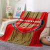 Arsena Team Logo Print FlAannel Blanket, High Quality Comfortable for All Seasons, Home Decor, Warmth and Comfort