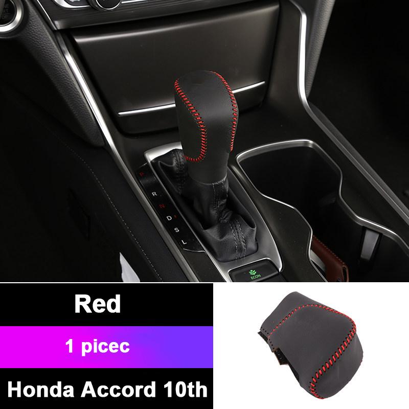 Pentru Honda Accord 10th 2018 2022 Capac pârghie de viteză pentru mașină Buton schimbător de viteze Capa de viteză Autocolante Accesorii din piele