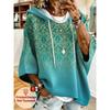 Women's mid-sleeve casual hoodie