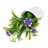 Artificial Flowers Plant Pot Simulate Fake Plastic Flowers Home Office Decor Gift Desktop Bonsai Wedding Party Balcony Ornaments