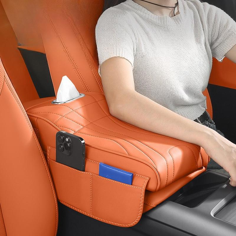 1 Stück Universal Auto mit Seitentaschen Armlehnenbox Höhenerhöhungskissen Schutzhülle Aufbewahrungstasche Multifunktionale Aufbewahrungsbox