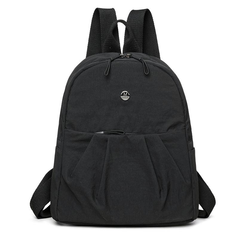 Женский нейлоновый рюкзак однотонный дорожный рюкзак 1936₽