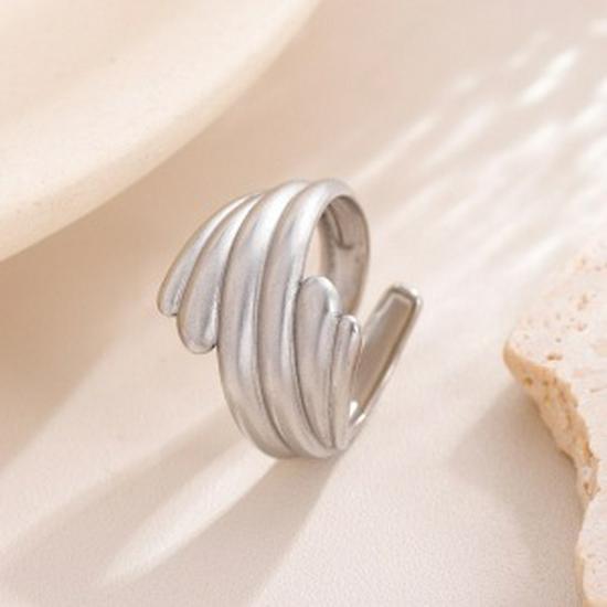 Korean Flower Design High-End Gold-Plated Ring