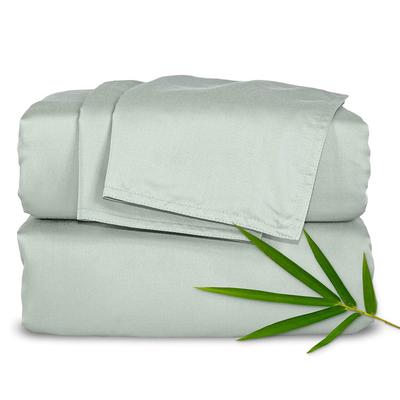 Set de lenjerie de pat din bambus pur 4/6 piese de lux 100% organic set de lenjerie de pat din bambus neted moale cearșaf cu elastic cearșaf plat față față de pernă mătăsos
