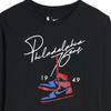 Nike NBA Collaboration T-Shirt AJ1 Pattern Quick-Dry Sports Training Long Sleeve Kids Tops Black 3Y2B7FEKA-76R