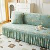 Premium Stretch Armless Futon Cover With Skirt and Print Washable Folding Sofa Bed Protector Elastic Furniture Cover