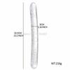 Double Ended Dildo Transparent Clear Jelly Two Head Dong Couple Double Ended Dildos