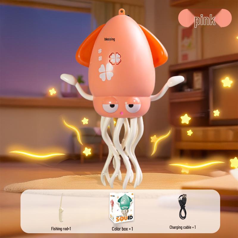 Rechargeable Magic Dancing Octopus Toy with Obstacle Avoidance and Induction for Kids
