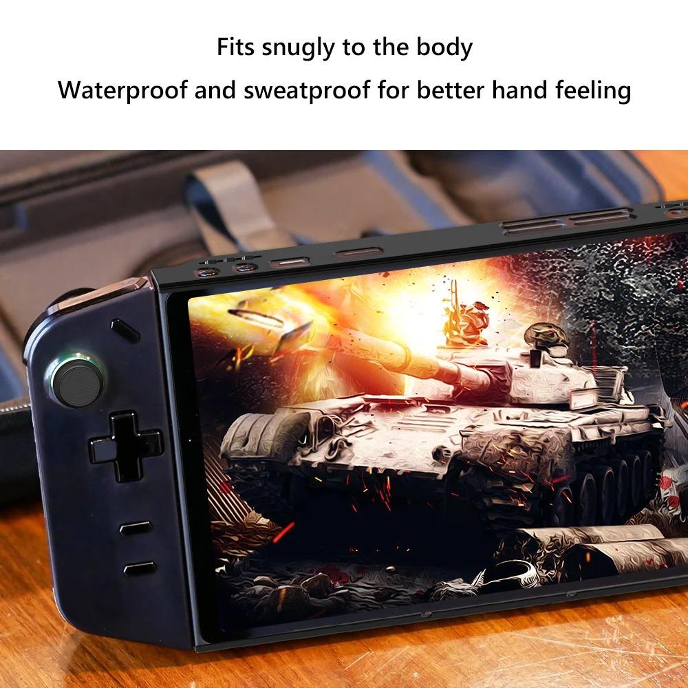 Protective Case PC Shock-Absorption Protection Cover Anti-Scratch Non-Slip with 4 Thumb Grip Caps for Lenovo Legion Go Handheld