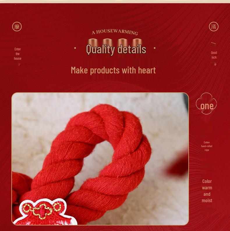Fu Knot Handle Pendant for New Home Ceremony