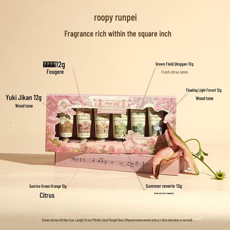Roopy Joyful Realm Mini Hand Cream Set (6-Pack)