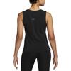 Nike Yoga Dri-FIT Solid Logo Print Sleeveless Tank Top Women Tops Black DV9168-010