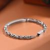2026 New Men's Safety Pattern Bracelet Men's Trendy Niche Design Sense Trendy Retro Weaving