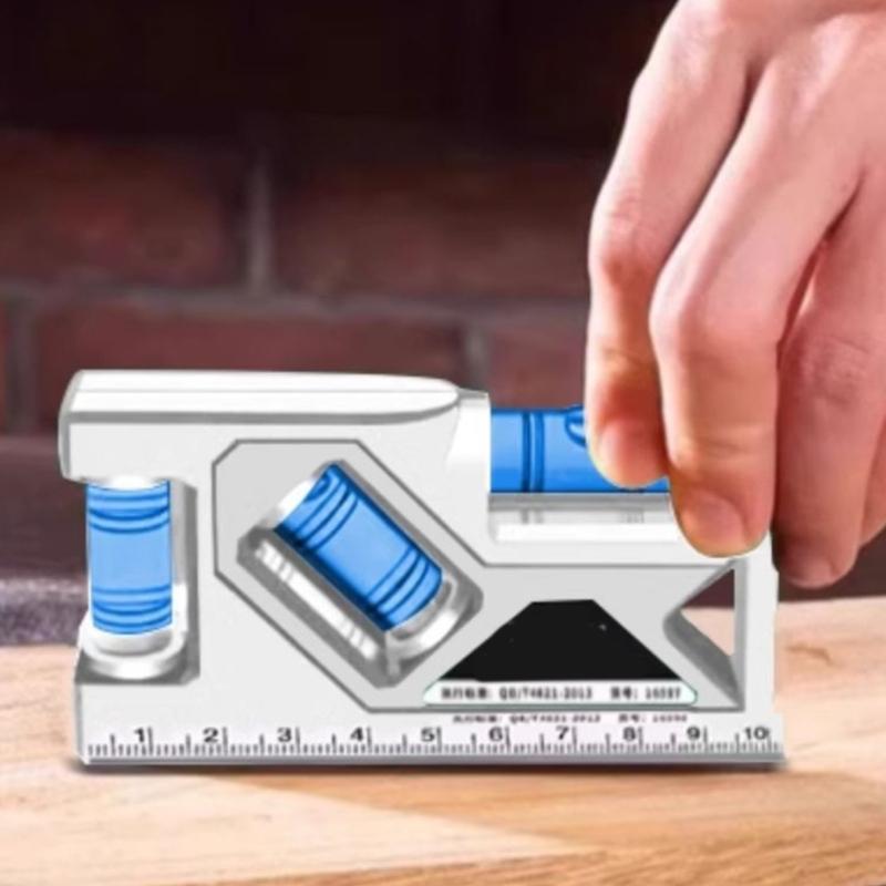 3 In 1 Small Magnetic Level Ruler Horizontal Vertical Measuring Leveling Tool Angle Finder for Household Applications