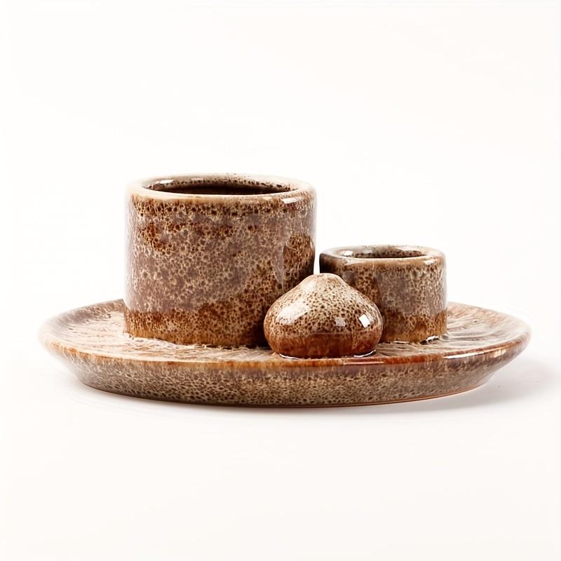 4 In 1 Ceramic Incense Burner Holder Sage Holder For Burning Incense Holder For Sticks Aromatherapy Burner For Meditation Yoga