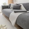 Cotton Linen Sofa Cover Solid Colour Cushion Living Room Sofa Backrest Towel Universal for All Seasons Thicken Non-Slip Sofa Mat