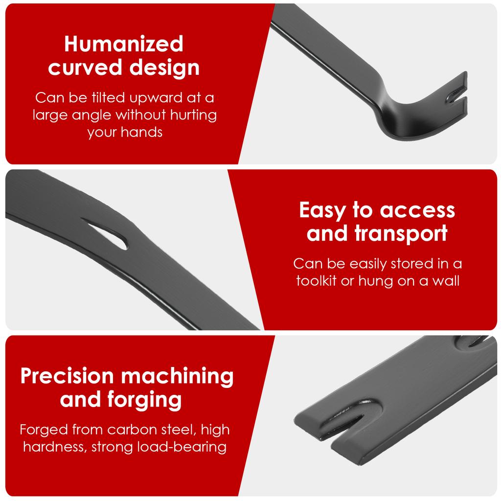 4Pcs Wooden Box Opener Nail Puller Carbon Steel DualPurpose Crowbar Multifunctional Household Nail Remover Woodworking Hand Tool