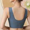 Women Brassiere Plus Size Seamless Lace Mesh Breathable Breast Support Wide Shoulder Strap Padded No Constraint Lady Bra Inner Wear Clothes