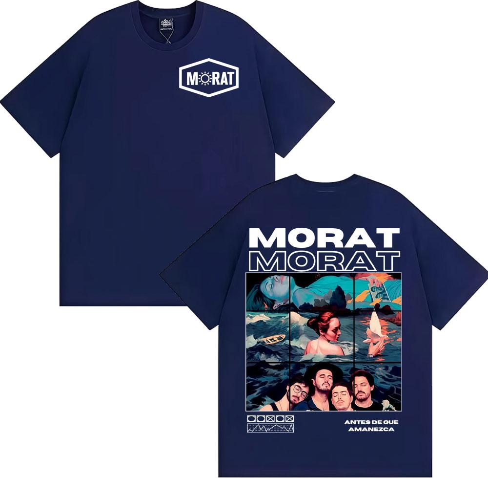 2025 Summer Band Morat Music Album Merch Mens Clothing Fashion Hip Hop Rock Style Tshirts Summer Tops EU Size Cotton Tshirt