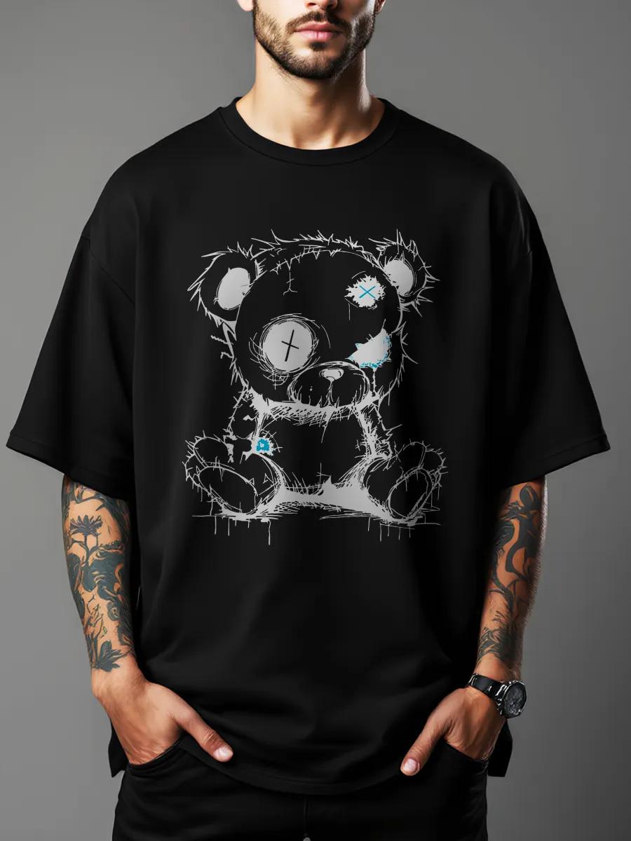 T-shirt with glowing horse print 3XL