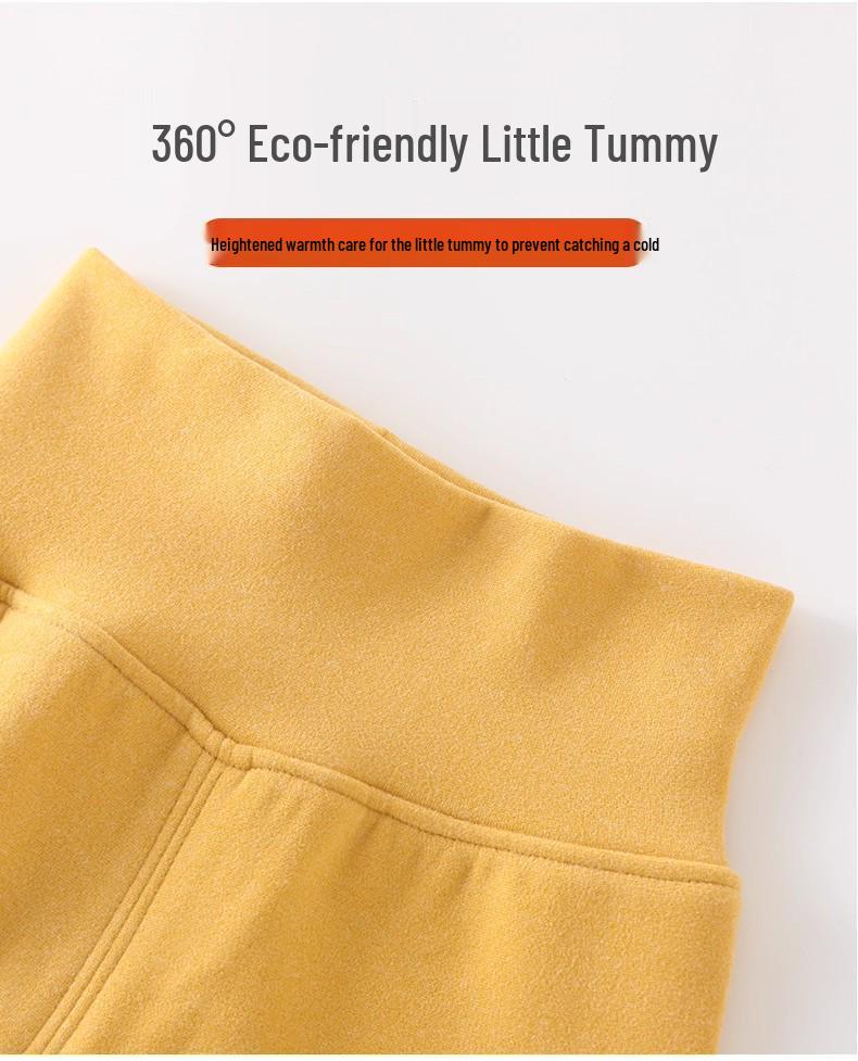 Baby Thermal Underwear Set: Cozy Top & High-Waist Bottoms for Autumn/Winter