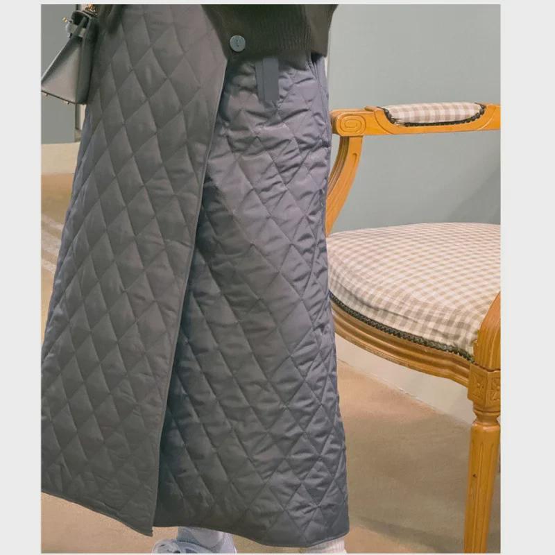 Bavlněná kostkovaná sukně s kosočtvercovým vzorem ve stylu Japonska a Koreje