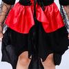 Children Vampire Costume Halloween Dress Up Outfit Kids Gothic Vampire Cloak Dress with Collar and Lace Sleeves for Role Play